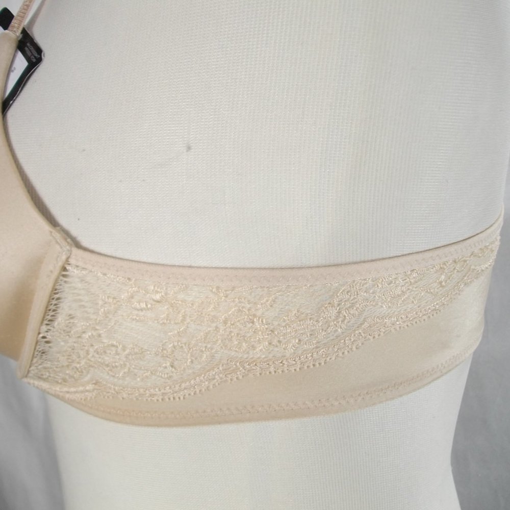 34A Maidenform SE6574 Self Expressions Front Close UW Bra Beige NWT - Picture 4 of 5
